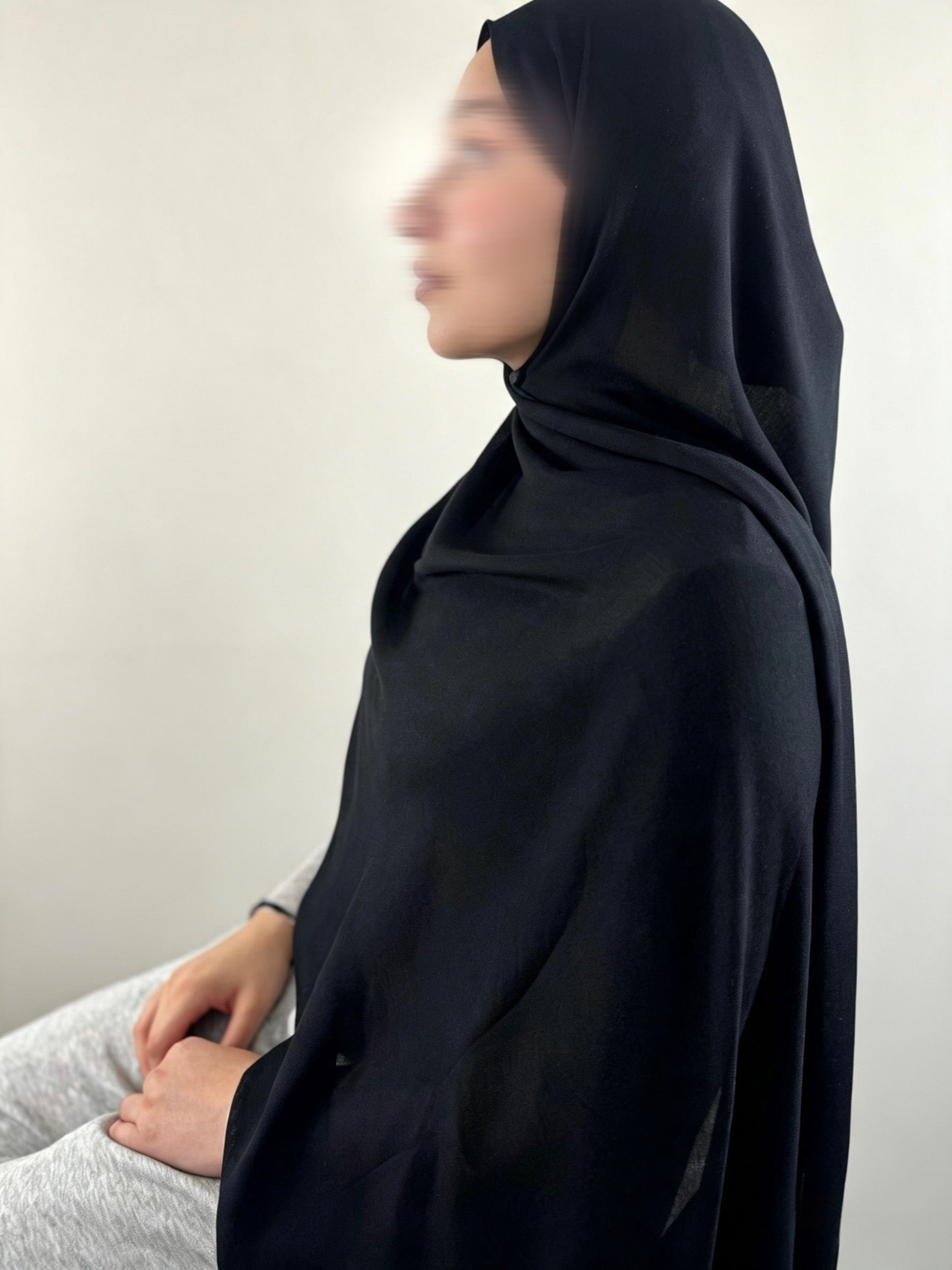 Black Nior Premium Modal Hijabs