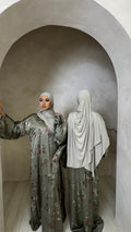 Flora Serene Abaya - Sage Dream