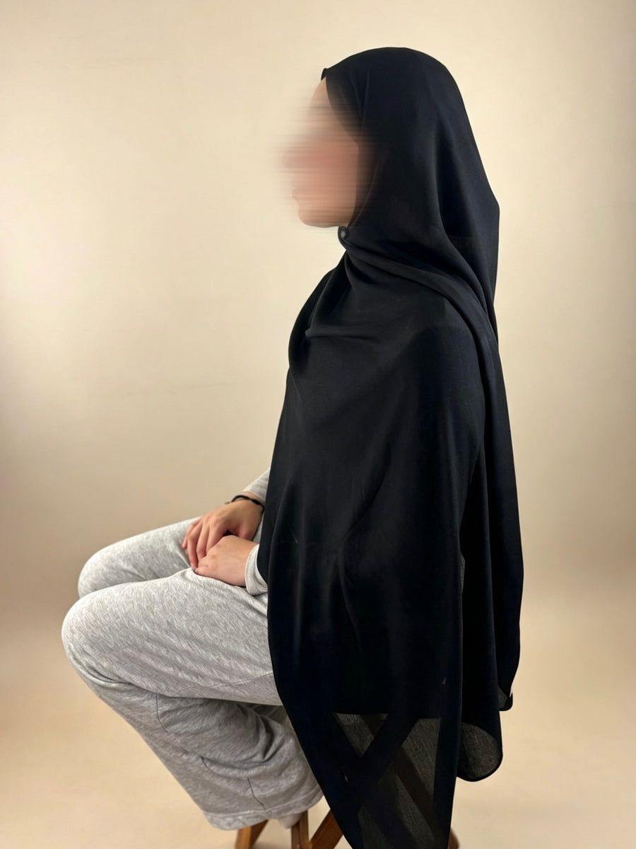 Black Nior Premium Modal Hijabs