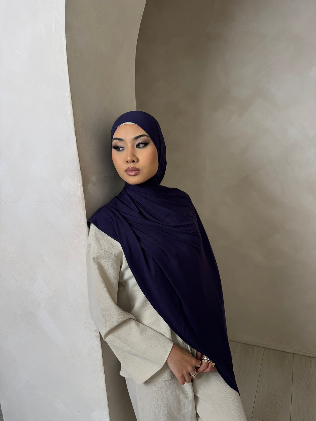 Medieval Blue Jersey Hijab