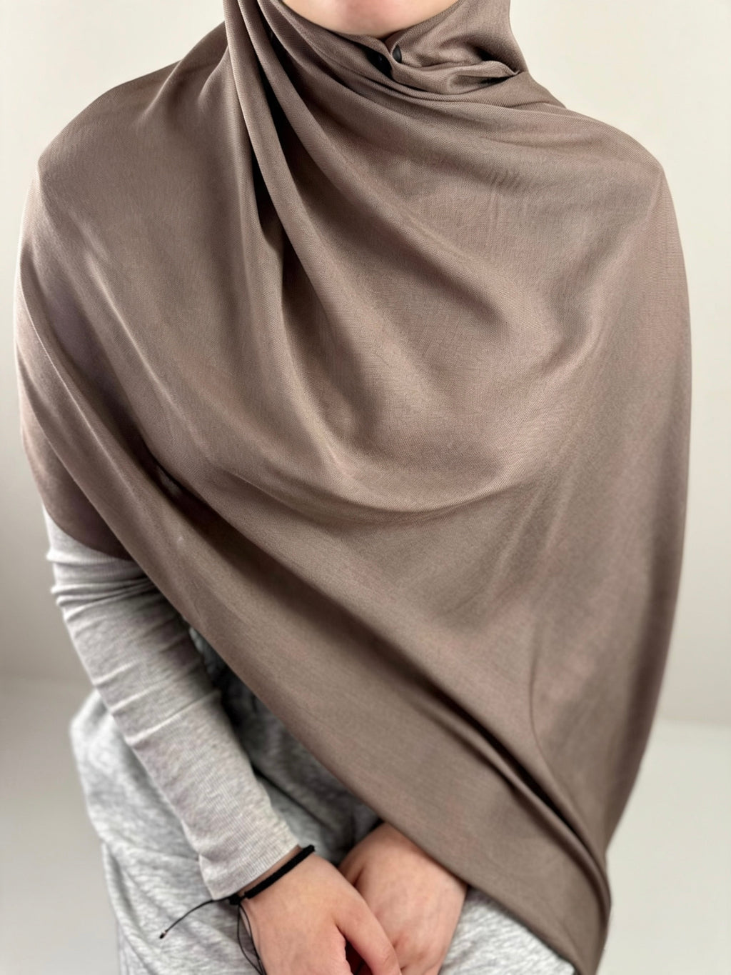Warm Taupe Premium Modal Hijab