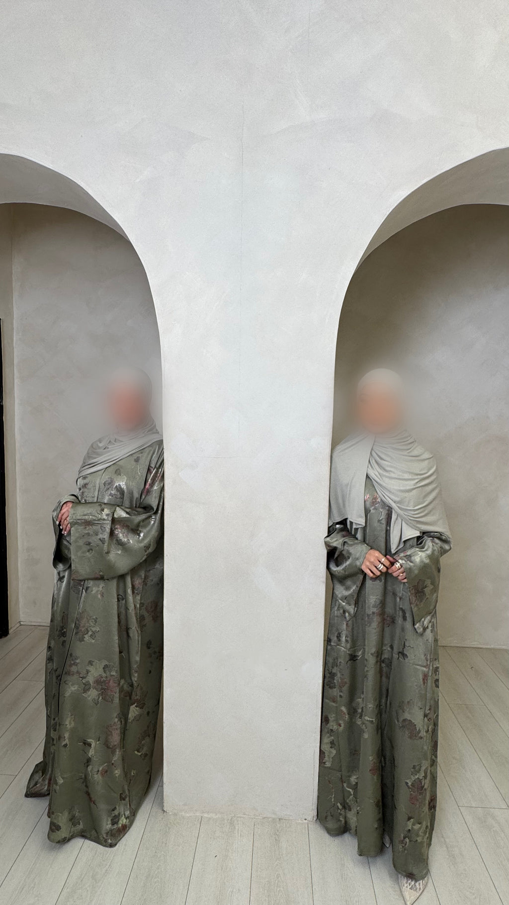 Flora Serene Abaya - Sage Dream