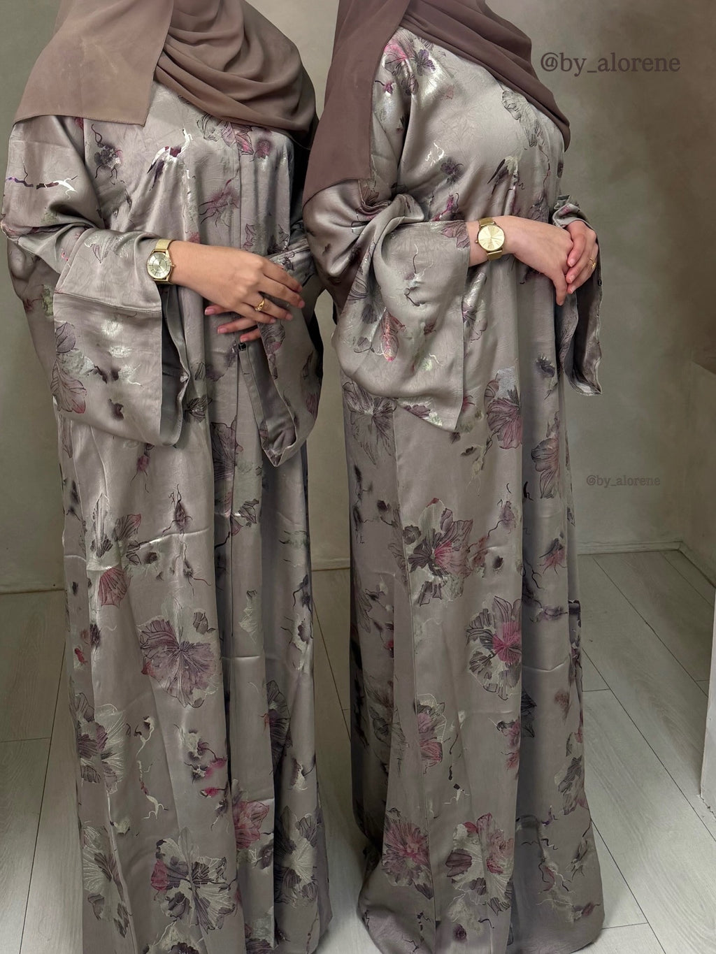 Flora Serene Abaya - Desert Bloom