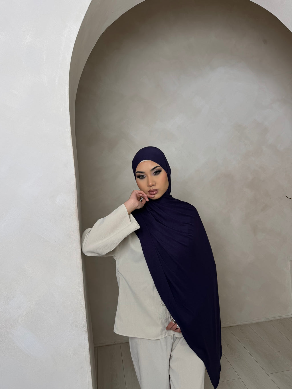 Medieval Blue Jersey Hijab