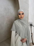 Slate Grey Jersey Hijab