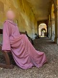 Al-Zahrah Closed Abaya | Sunset Pink