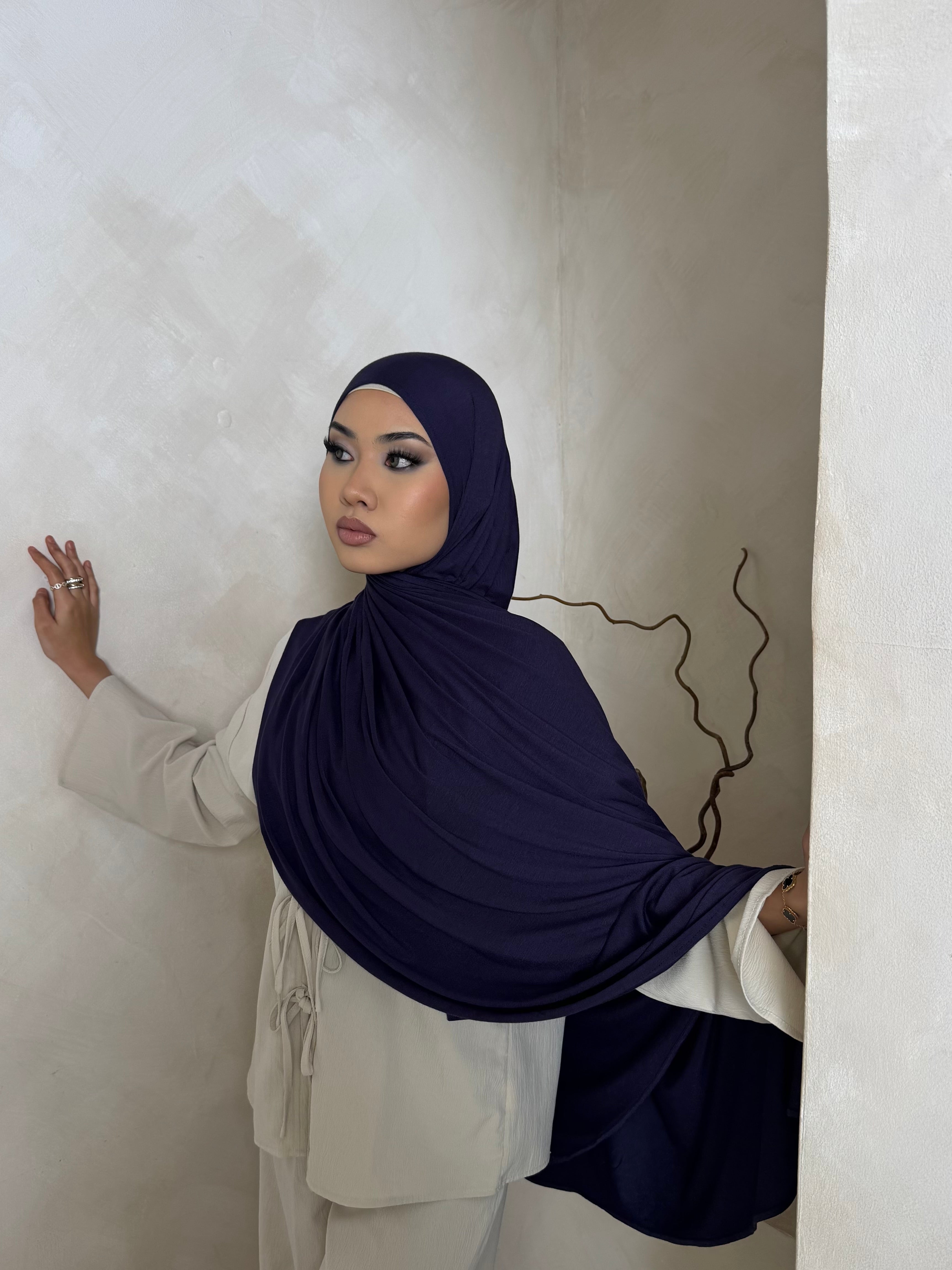 Medieval Blue Jersey Hijab