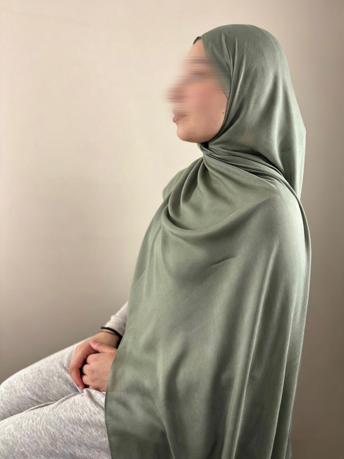 Coastal Sage  Premium Modal Hijab
