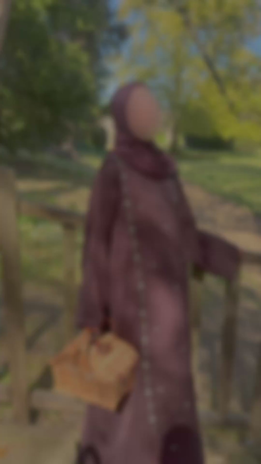 Al-Zahrah Closed Abaya | Hibiscus Brown